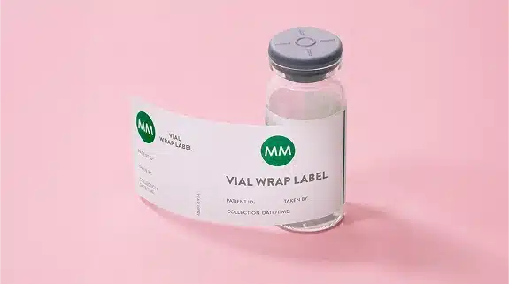 Vial wrap label