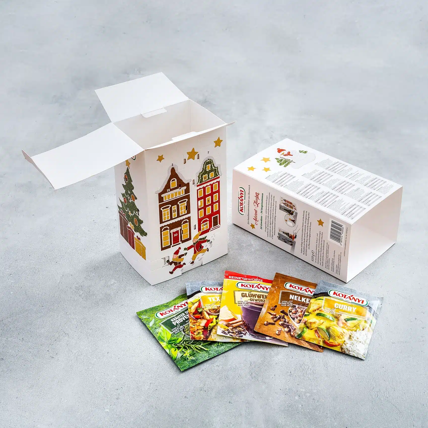 Bösmüller’s Kotányi Advent Calendar on MM Board & Paper’s ALASKA® WHITE