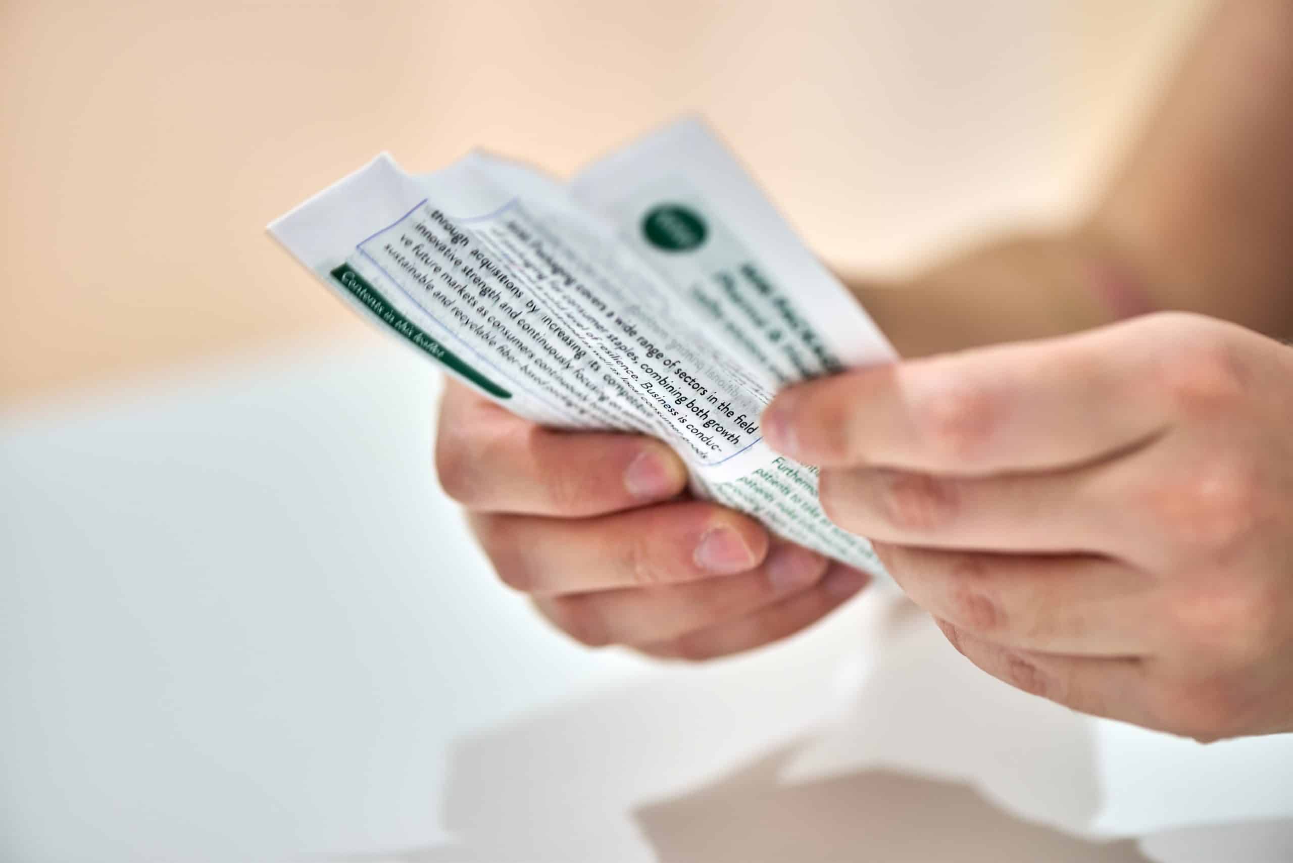 Prescription leaflets