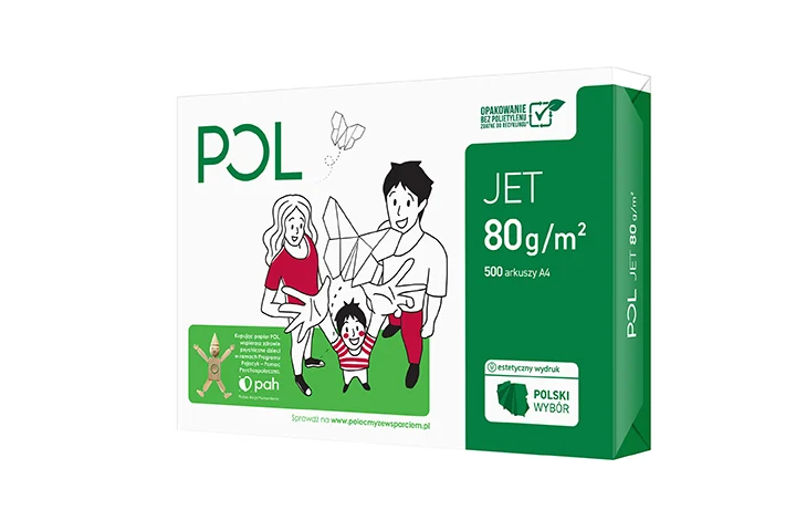 POLjet fibre-based recyclable and polyethylene-free paper
