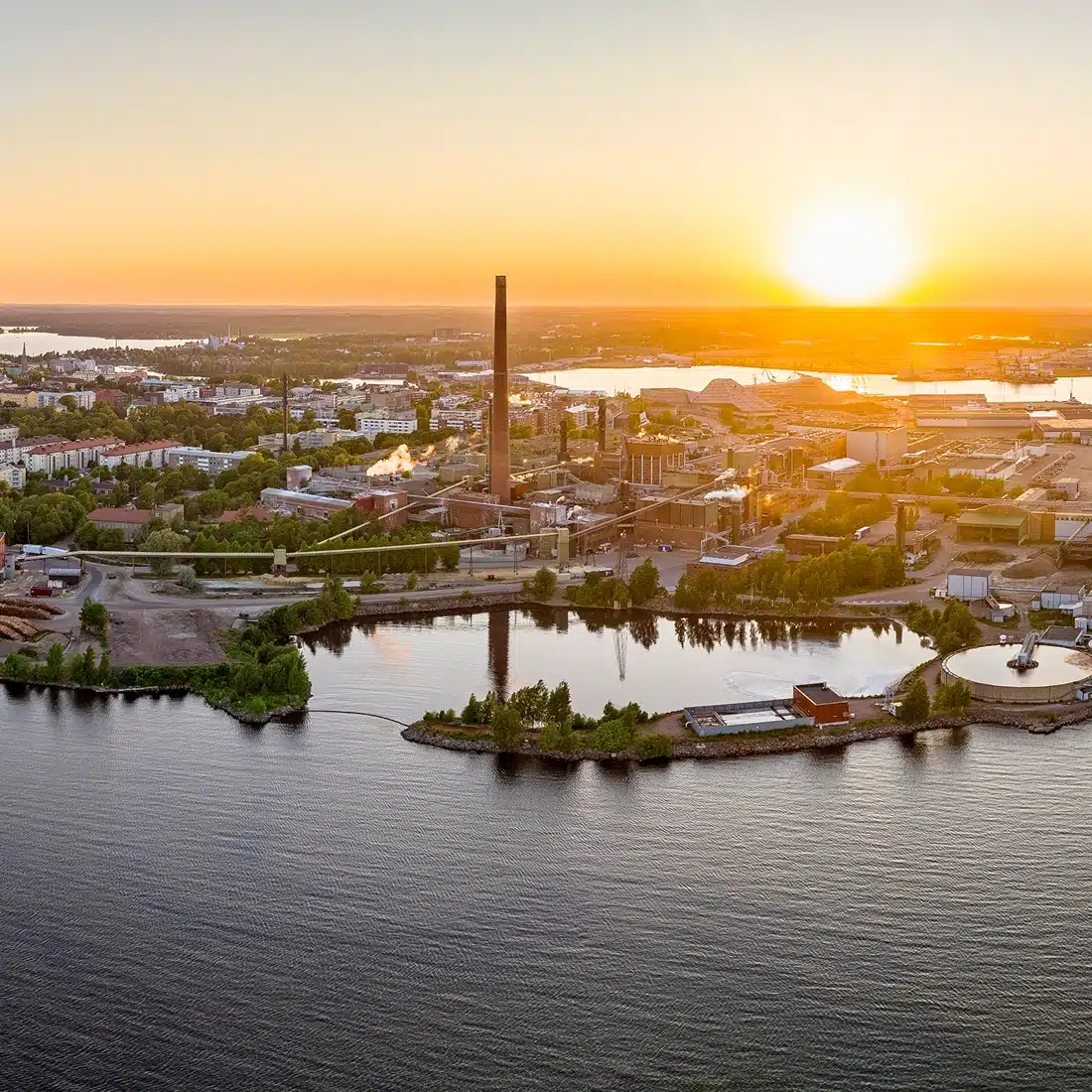 MM Kotkamills, where fibre sludge is recovered and processed for agricultural applications.